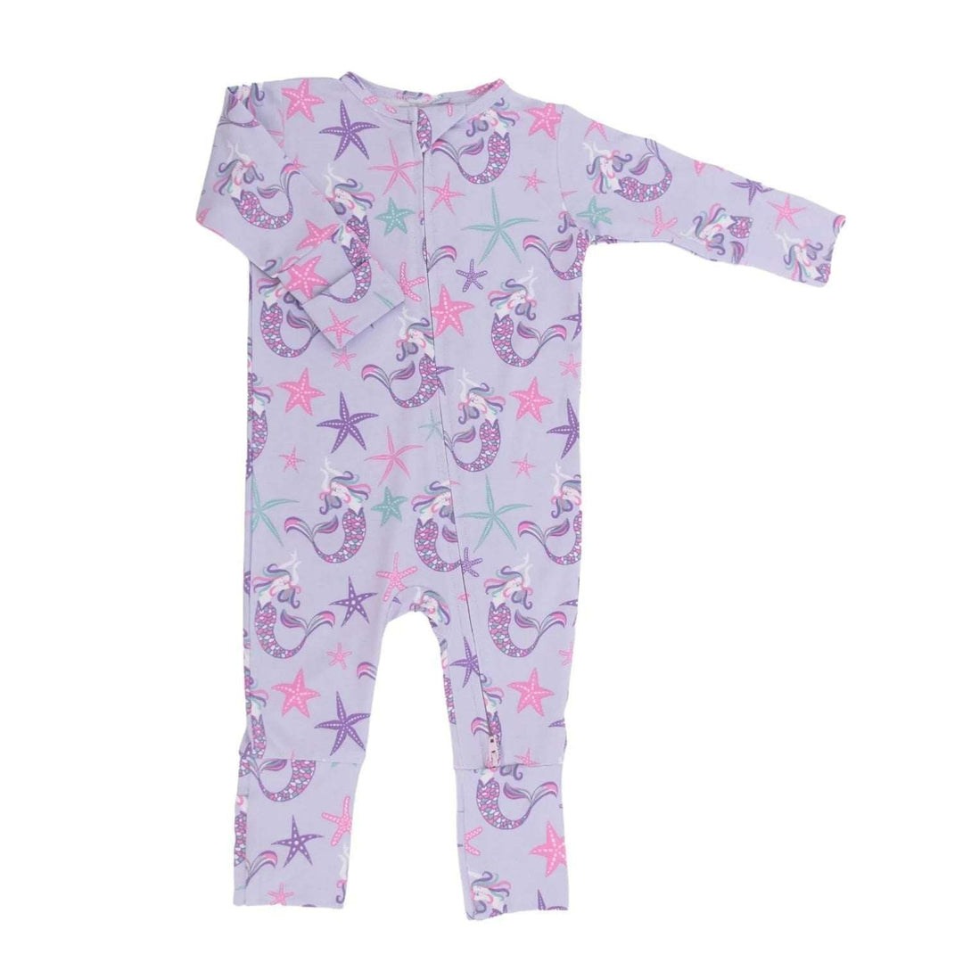 Mermaid Purple Convertible Romper Sweet Bamboo 6-12M   [variant_option4] [variant_option5] [variant_option6] [variant_option7] [variant_option8] [variant_option9] 1