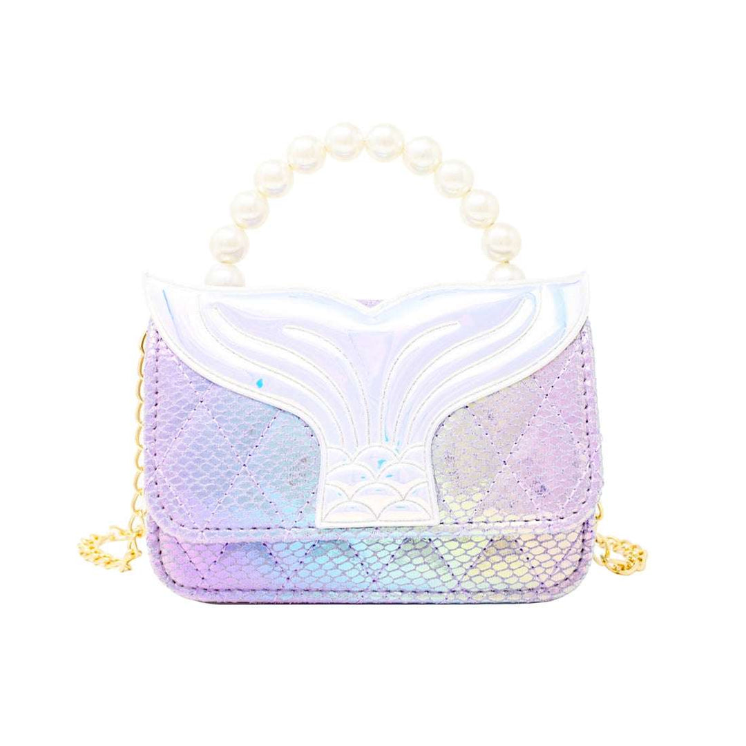 Mermaid Tail Pearl Handle Bag- Purple Zomi Gems    [variant_option4] [variant_option5] [variant_option6] [variant_option7] [variant_option8] [variant_option9] 1