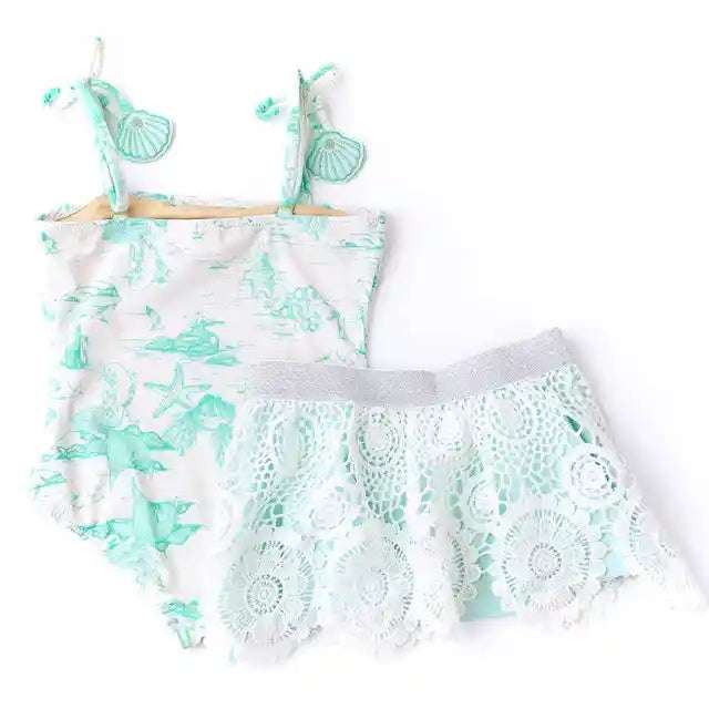 Mermaid Toile Girls PomPom One Piece & Skirt Swim Set Shade Critters    [variant_option4] [variant_option5] [variant_option6] [variant_option7] [variant_option8] [variant_option9] 2