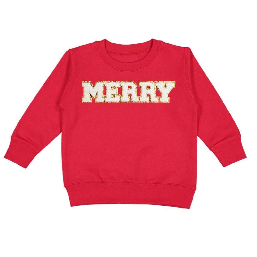 Merry Patch Christmas Sweatshirt Sweet Wink 2T   [variant_option4] [variant_option5] [variant_option6] [variant_option7] [variant_option8] [variant_option9] 1