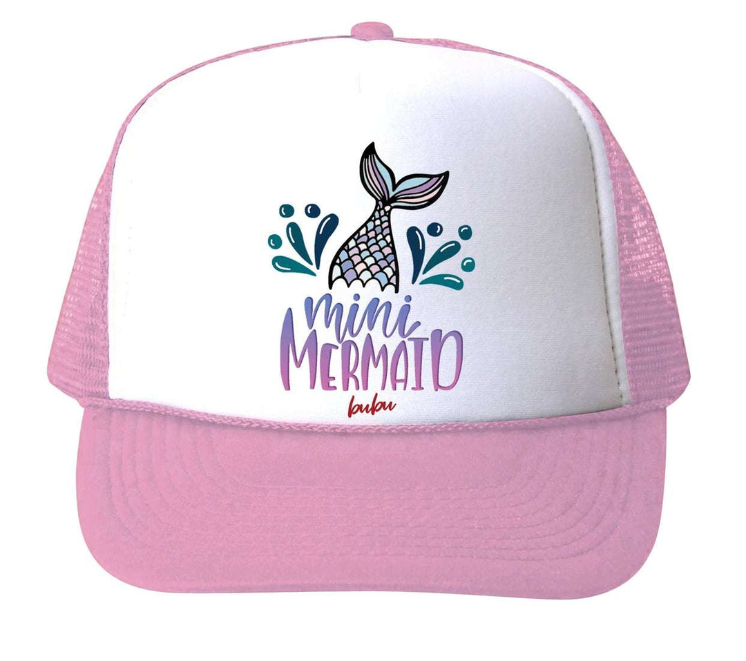 Mini Mermaid Trucker Hat / Baby Pink Bubu hats Baby   [variant_option4] [variant_option5] [variant_option6] [variant_option7] [variant_option8] [variant_option9] 1