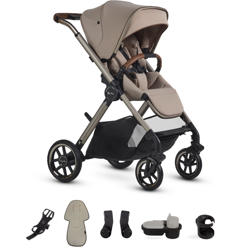 Silver Cross Reef 2 Stroller Accessory Bundle + Bassinet