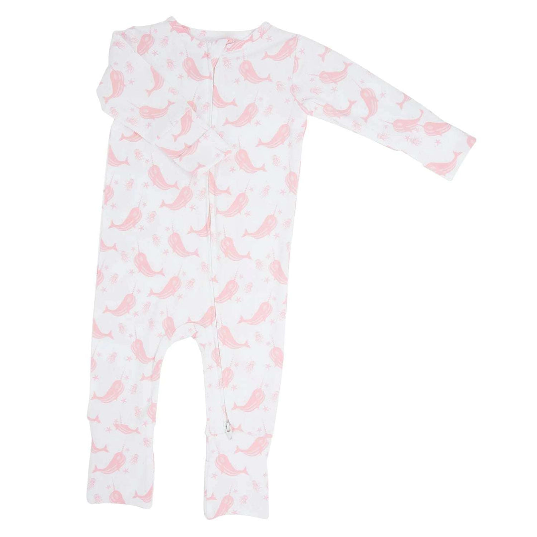 Narwhal Pink Convertible Romper Sweet Bamboo 6-12M   [variant_option4] [variant_option5] [variant_option6] [variant_option7] [variant_option8] [variant_option9] 1