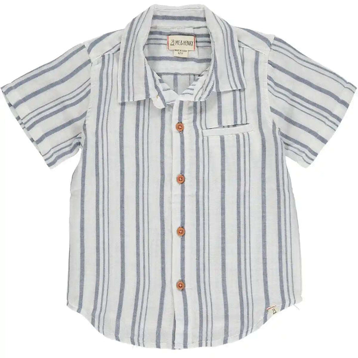 Newport Blue/White Stripe Shirt Me & Henry 12-18M   [variant_option4] [variant_option5] [variant_option6] [variant_option7] [variant_option8] [variant_option9] 1