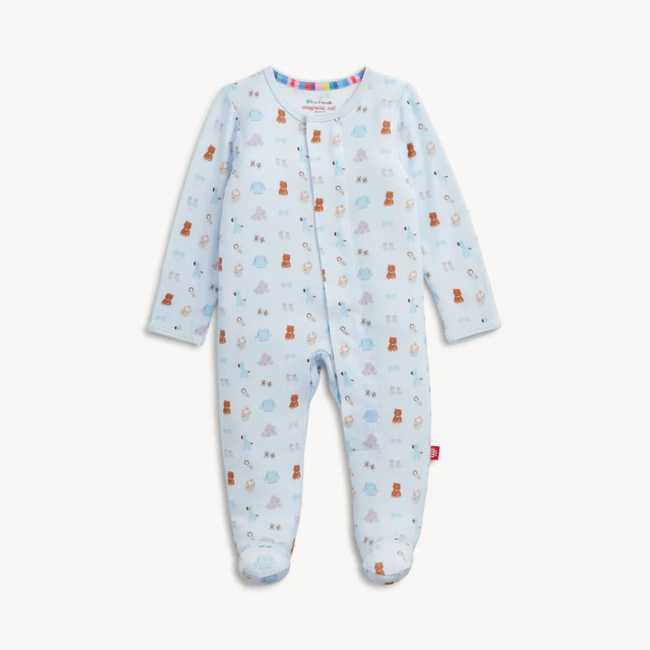 Nursery Nostalgia Blue Modal Magnetic Footie