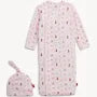 Nursery Nostalgia Pink Modal Magnetic Gown & Hat Set
