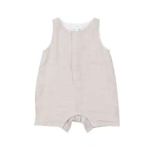 Oatmeal Solid Muslin Shortie Romper Angel Dear 0-3M   [variant_option4] [variant_option5] [variant_option6] [variant_option7] [variant_option8] [variant_option9] 1