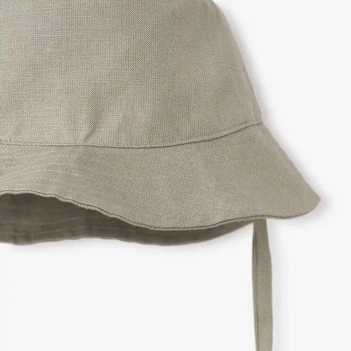 Olive Green Linen Bucket Hat Elegant Baby    [variant_option4] [variant_option5] [variant_option6] [variant_option7] [variant_option8] [variant_option9] 2