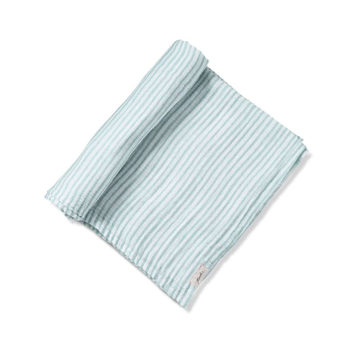 Organic Swaddle Blanket Stripes Away Sea Pehr Designs    [variant_option4] [variant_option5] [variant_option6] [variant_option7] [variant_option8] [variant_option9] 1