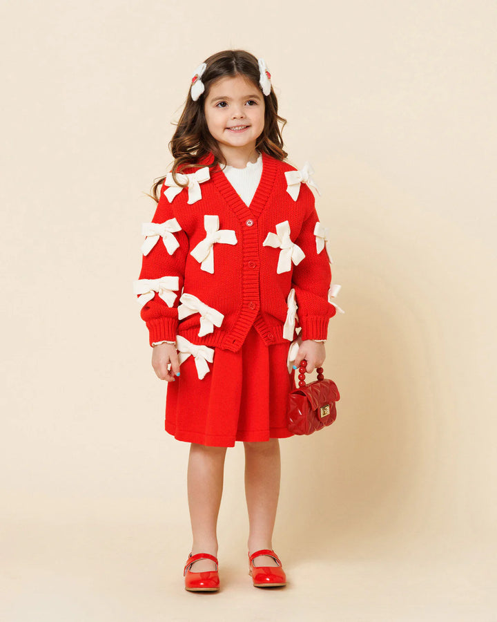 Knit Bow Cardigan