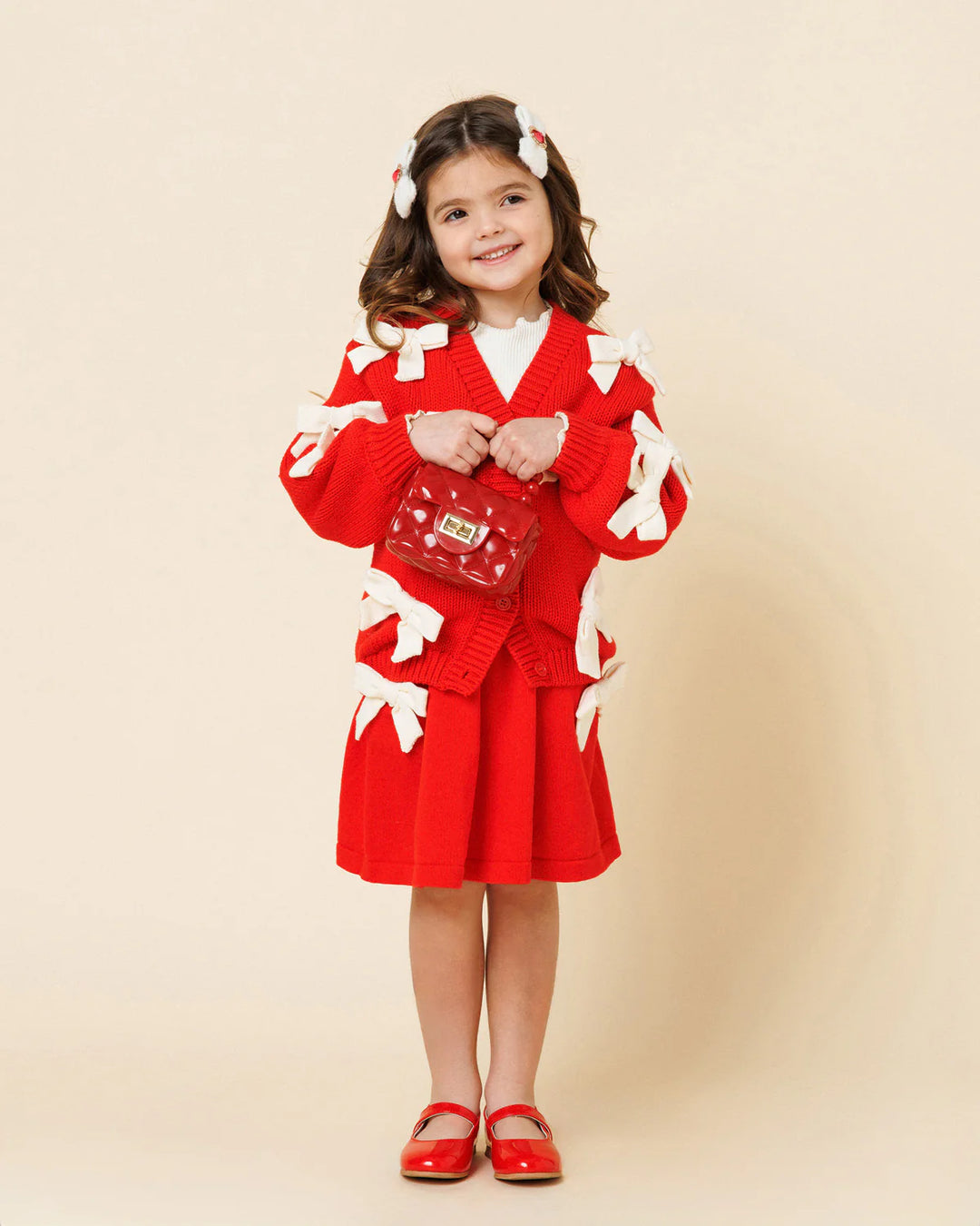 Knit Bow Cardigan