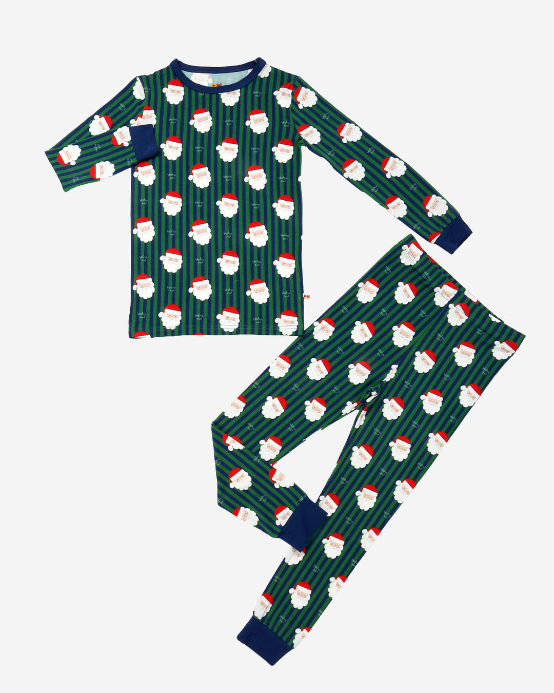 BB Long Sleeve Pants Set | Green Santa - Petite Hailey