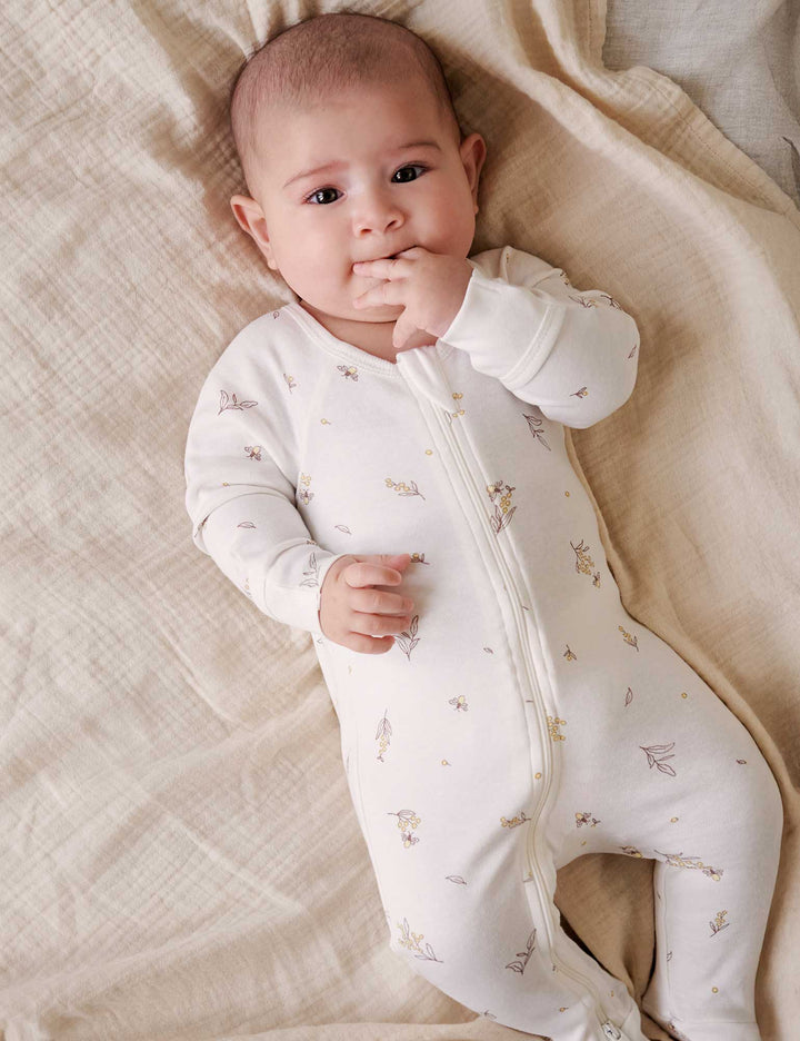 Wattle Bee Zip Growsuit