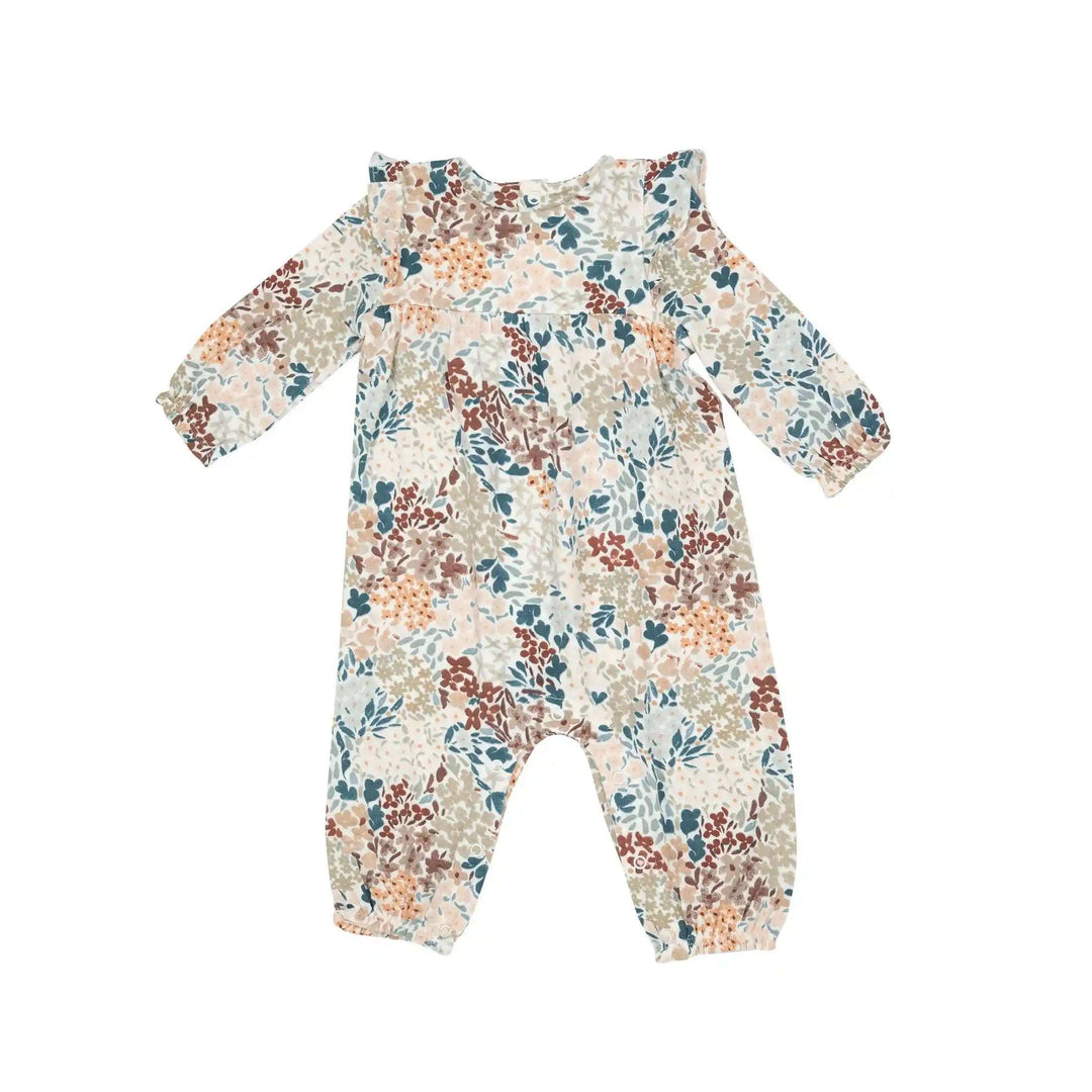 Painted Fall Floral Ruffle Sleeve Romper Angel Dear 0-3M   [variant_option4] [variant_option5] [variant_option6] [variant_option7] [variant_option8] [variant_option9] 1