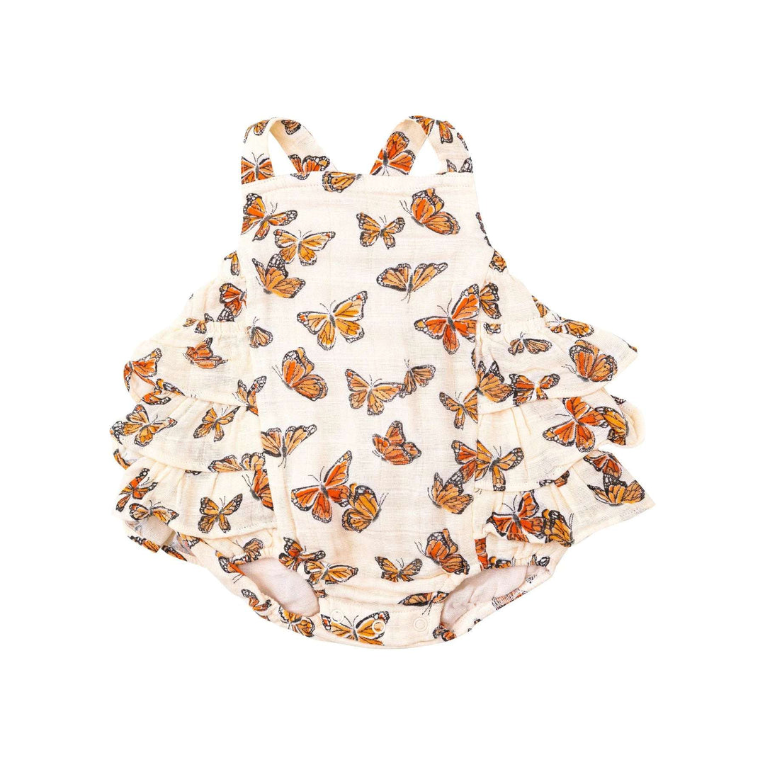 Painted Monarch Butterflies Ruffle Sunsuit Angel Dear 0-3M   [variant_option4] [variant_option5] [variant_option6] [variant_option7] [variant_option8] [variant_option9] 1