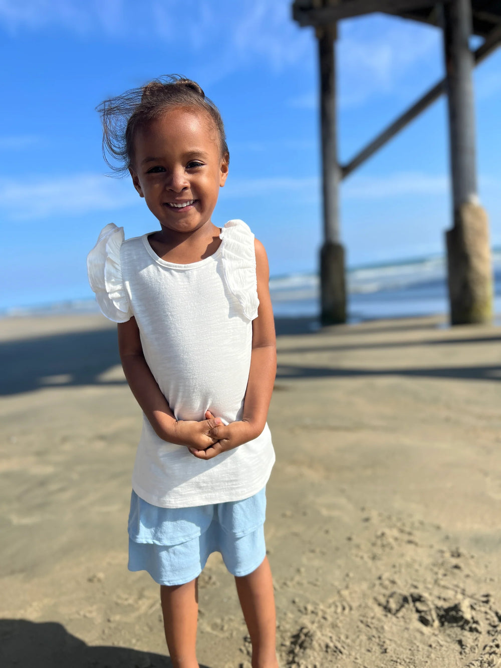 Shop Pam Shirt Ivory Li'l Baby Sprouts - Main Image