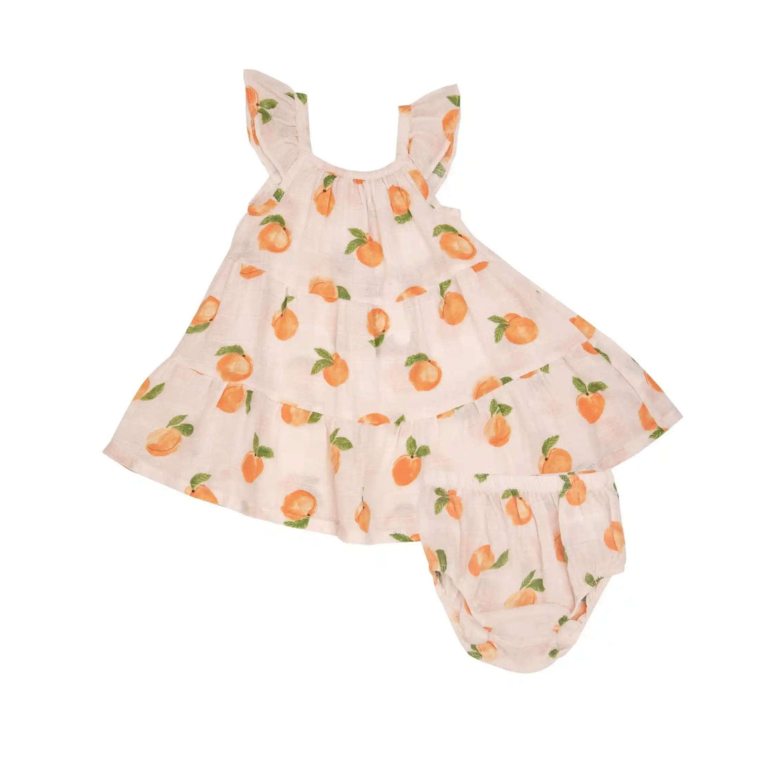 Peaches Twirly Sundress + Bloomer Angel Dear 2T   [variant_option4] [variant_option5] [variant_option6] [variant_option7] [variant_option8] [variant_option9] 1