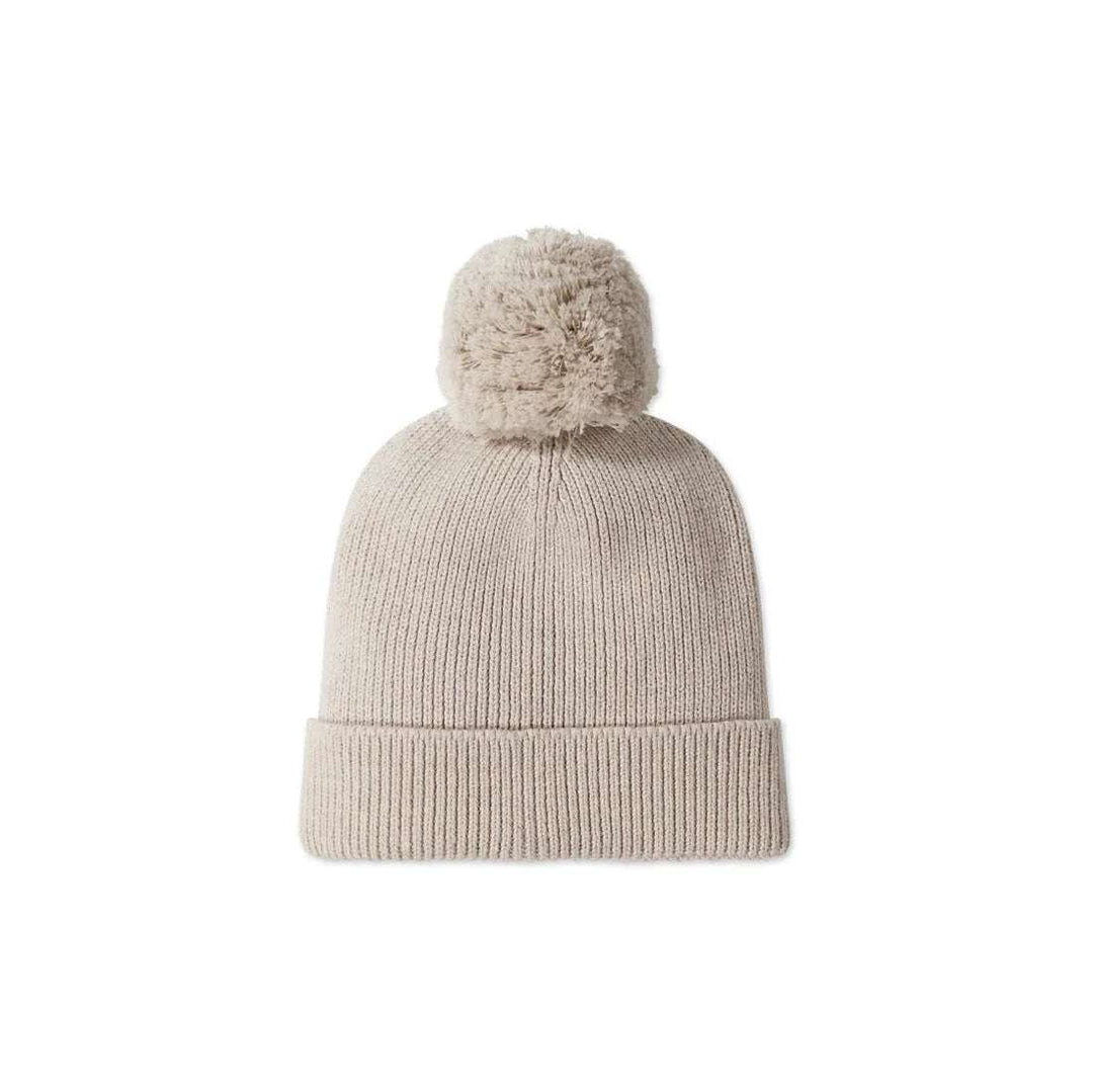 Pom Pom Hat - Sand Marle Fleck Jamie Kay 0-2Y   [variant_option4] [variant_option5] [variant_option6] [variant_option7] [variant_option8] [variant_option9] 1