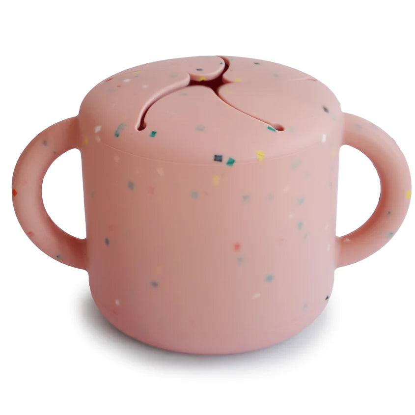 Silicone Snack Cup - Pink Confetti