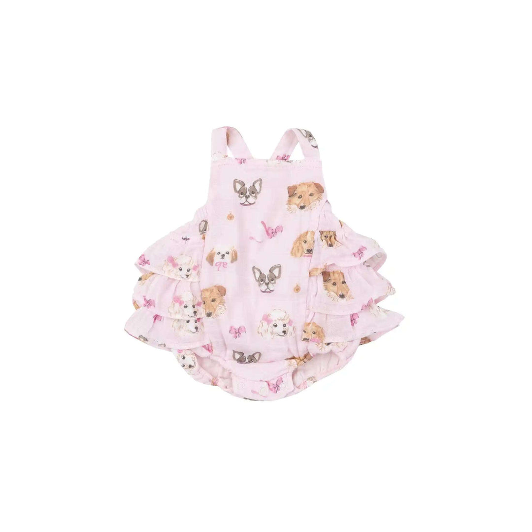 Pretty Puppy Faces Ruffle Sunsuit Angel Dear 0-3M   [variant_option4] [variant_option5] [variant_option6] [variant_option7] [variant_option8] [variant_option9] 1