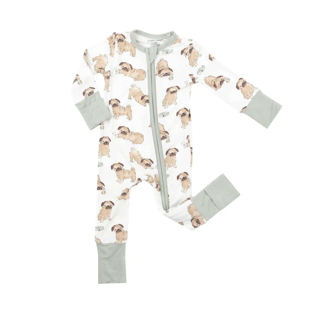 Pugs 2 Way Zipper Romper Angel Dear 0-3M   [variant_option4] [variant_option5] [variant_option6] [variant_option7] [variant_option8] [variant_option9] 1