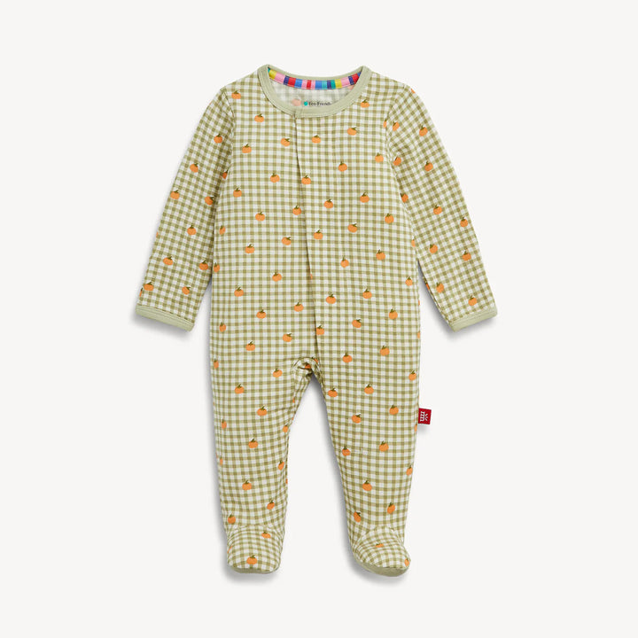 Pumpkin Plaid Modal Magnetic Footie