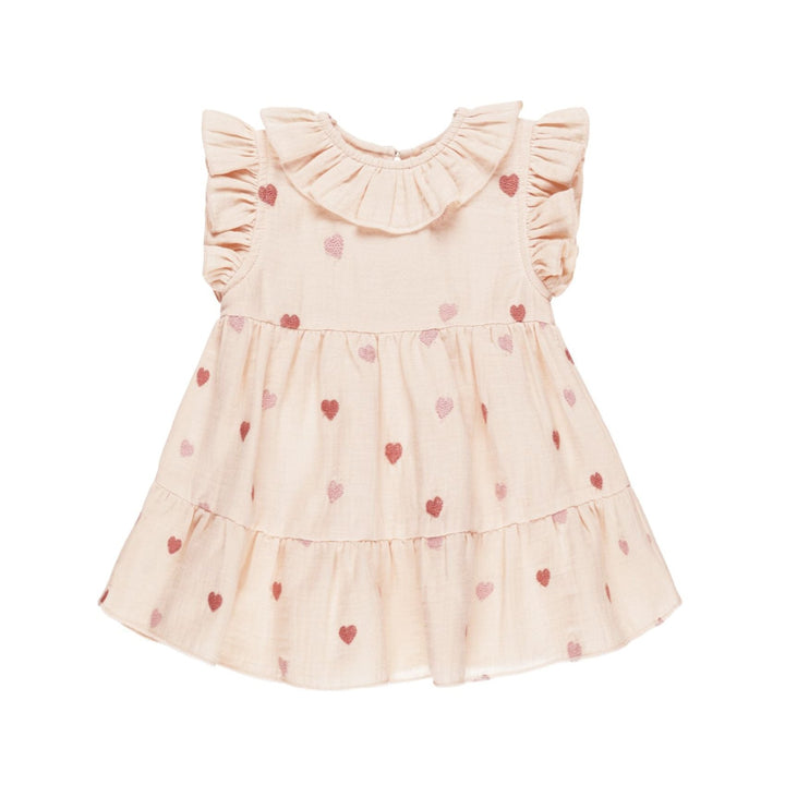 Charlotte Dress - Heart Embroidery