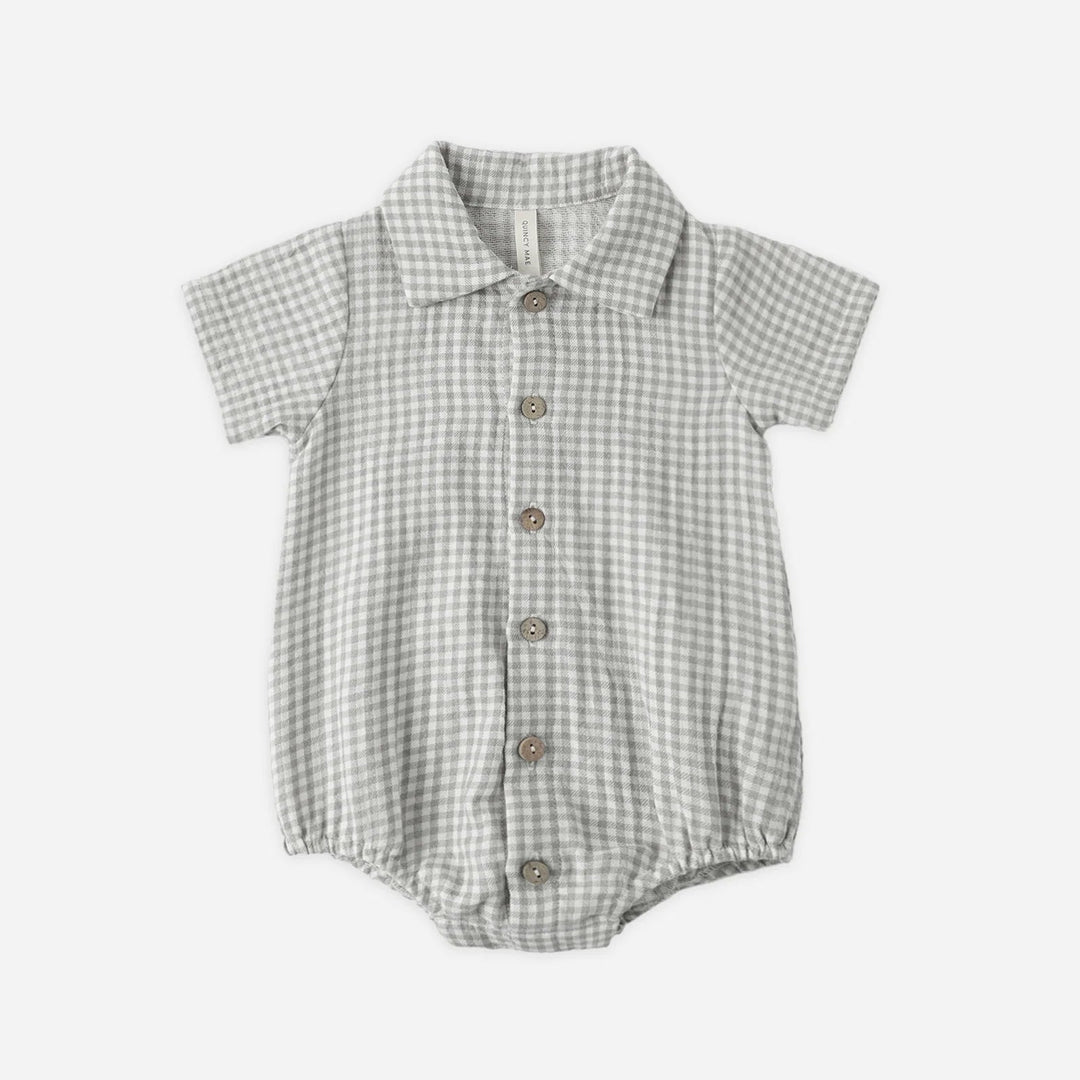 MATTEO ROMPER SAGE GINGHAM