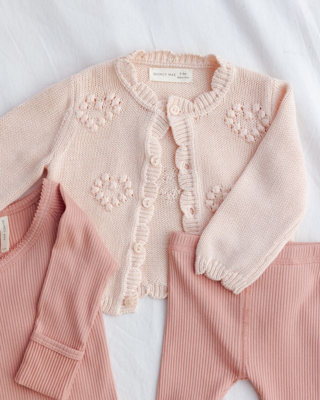 Knit Cardigan - Petal