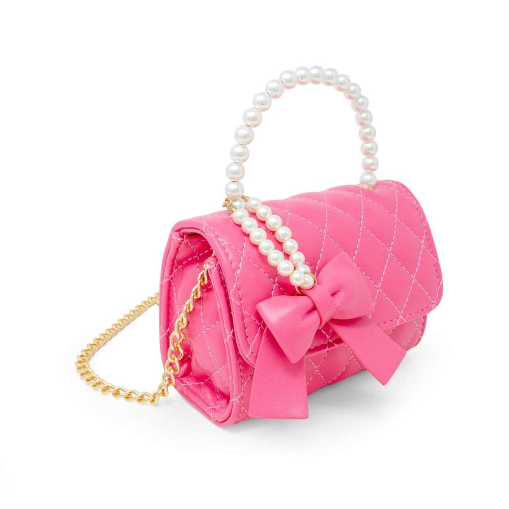 Quilted Pearl Handle Handbag - Pink Zomi Gems    [variant_option4] [variant_option5] [variant_option6] [variant_option7] [variant_option8] [variant_option9] 2