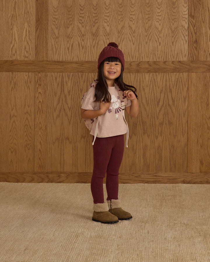 LEGGING || BURGUNDY
