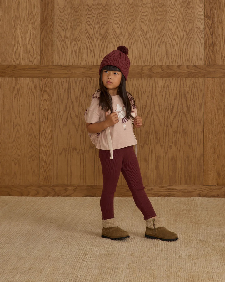 LEGGING || BURGUNDY