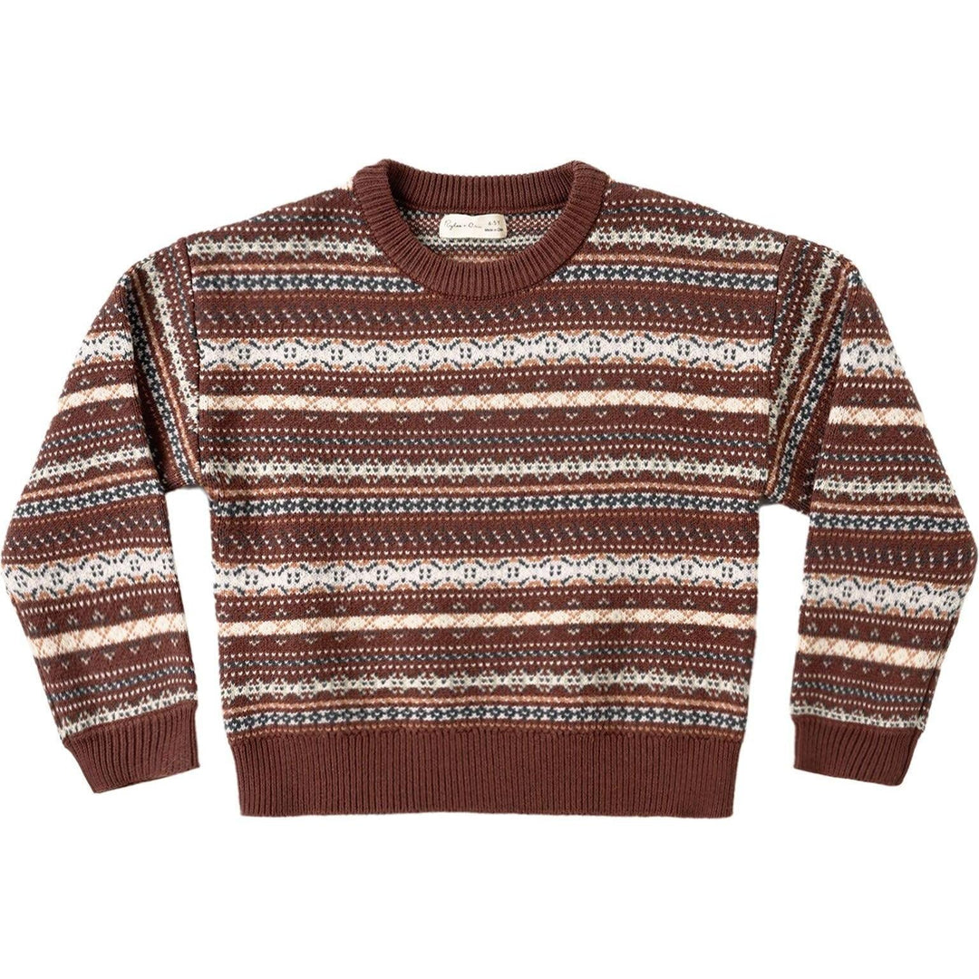 Aspen Sweater || Mulberry Multi-Stripe