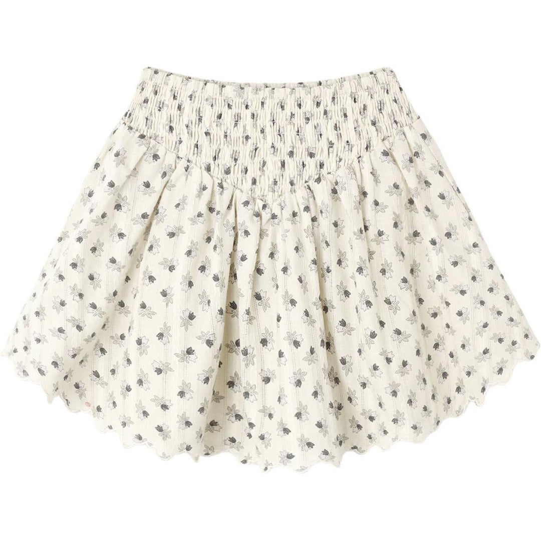 Smocked V Mini Skirt || Vintage Fleur
