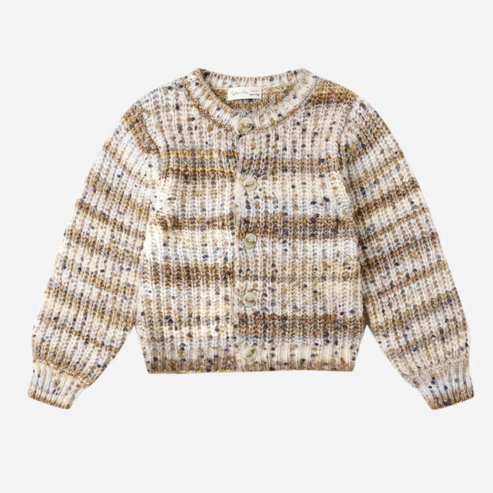 CHEYENNE CARDIGAN || STONE MULTI-STRIPE