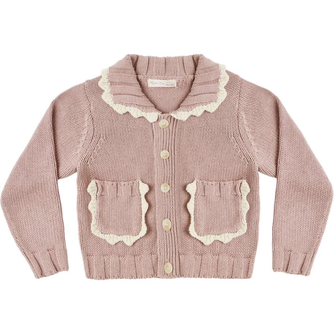 Collared Cardigan || Rosewood