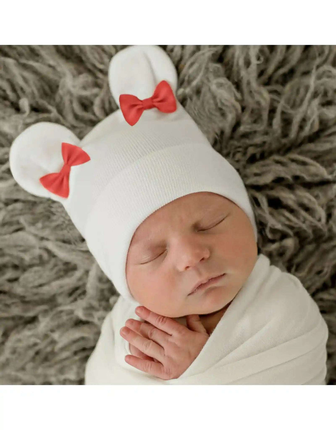 Red Bow Bear Beanie Ilybean Newborn   [variant_option4] [variant_option5] [variant_option6] [variant_option7] [variant_option8] [variant_option9] 1