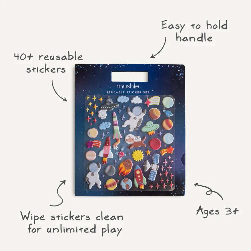 Spr Sticker Shop Reusable Sticker Set (Space) - Li'l Baby Sprouts