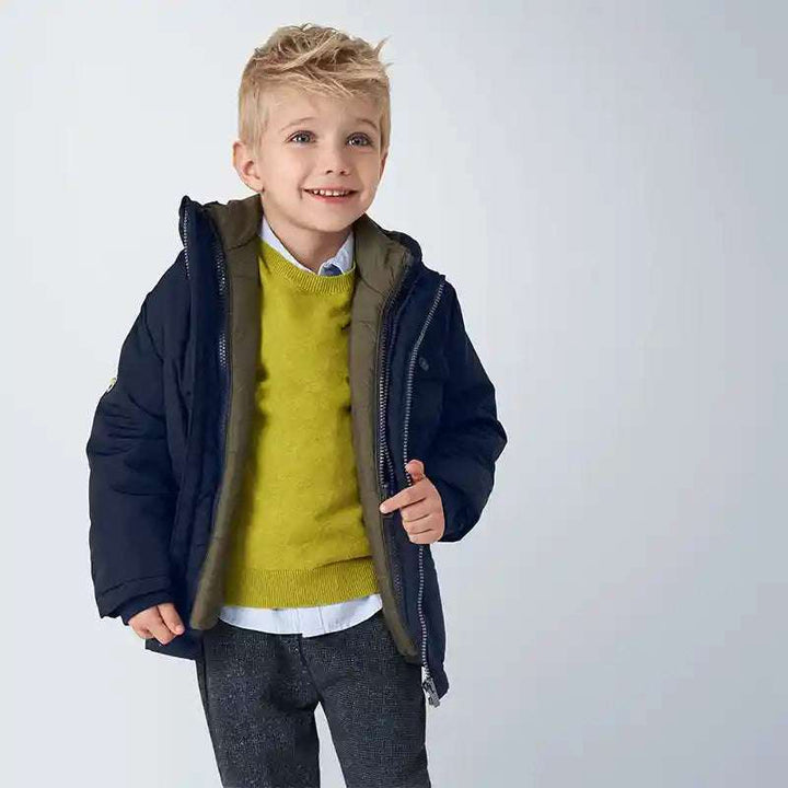 Reversible Boy Coat in Navy Blue Mayoral    [variant_option4] [variant_option5] [variant_option6] [variant_option7] [variant_option8] [variant_option9] 2