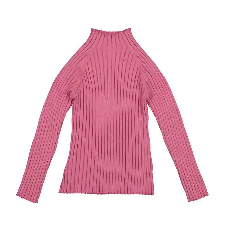 Ribbed Mockneck Sweater Camellia 4062 Mayoral 2T   [variant_option4] [variant_option5] [variant_option6] [variant_option7] [variant_option8] [variant_option9] 1