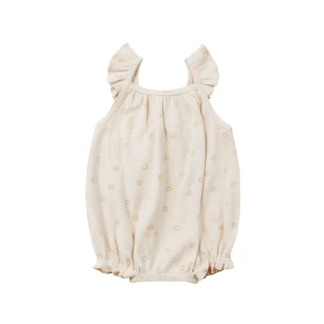 Ribbed Ruffle Romper- Suns Quincy Mae 0-3M   [variant_option4] [variant_option5] [variant_option6] [variant_option7] [variant_option8] [variant_option9] 1