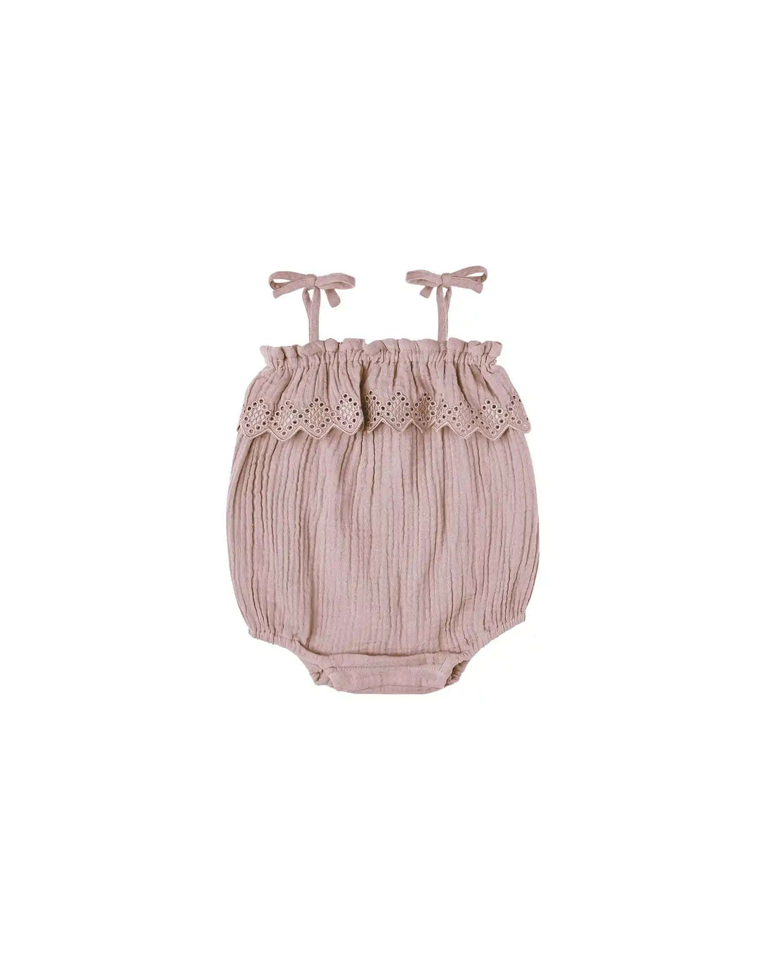 Ruffle Romper- Mauve Rylee + Cru 0-3M   [variant_option4] [variant_option5] [variant_option6] [variant_option7] [variant_option8] [variant_option9] 1