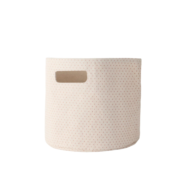 Printed Basket - Pin Dot Peony