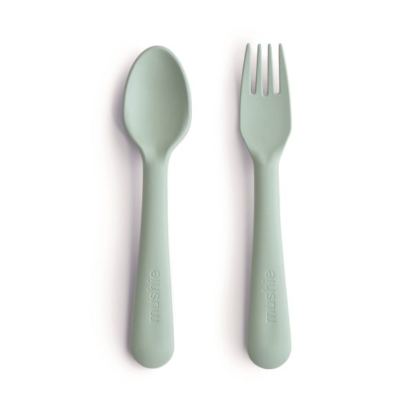 Fork and Spoon Set- Sage