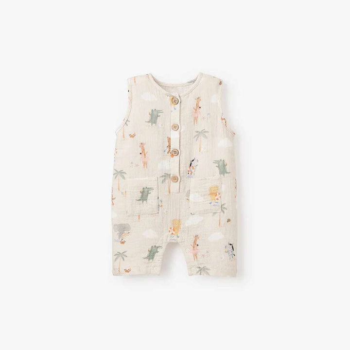 Seaside Safari Organic Sleeveless Shortall Elegant Baby    [variant_option4] [variant_option5] [variant_option6] [variant_option7] [variant_option8] [variant_option9] 1