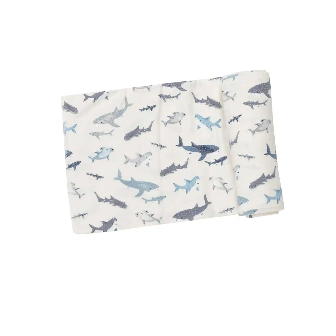 Sharks Swaddle Blanket Angel Dear    [variant_option4] [variant_option5] [variant_option6] [variant_option7] [variant_option8] [variant_option9] 1