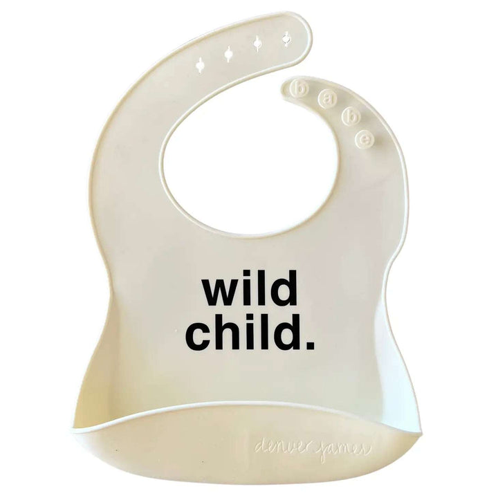 Silicone Bib - Wild Child (Cream) Denver James    [variant_option4] [variant_option5] [variant_option6] [variant_option7] [variant_option8] [variant_option9] 1