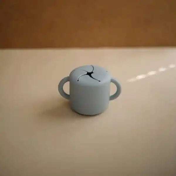 Silicone Snack Cup - Powder Blue Mushie & Co    [variant_option4] [variant_option5] [variant_option6] [variant_option7] [variant_option8] [variant_option9] 2