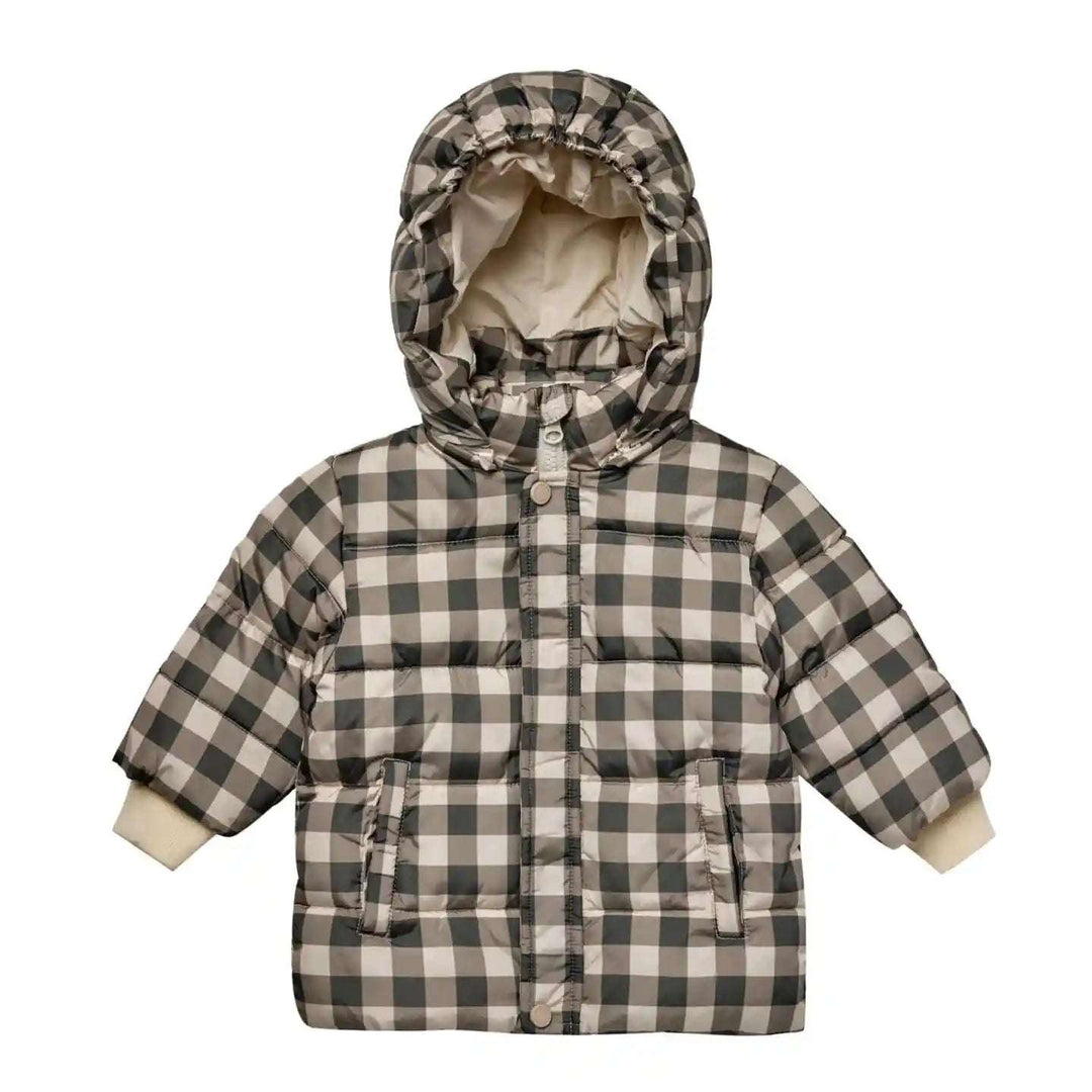 Ski Jacket - Charcoal Check Rylee + Cru 6-12M   [variant_option4] [variant_option5] [variant_option6] [variant_option7] [variant_option8] [variant_option9] 1