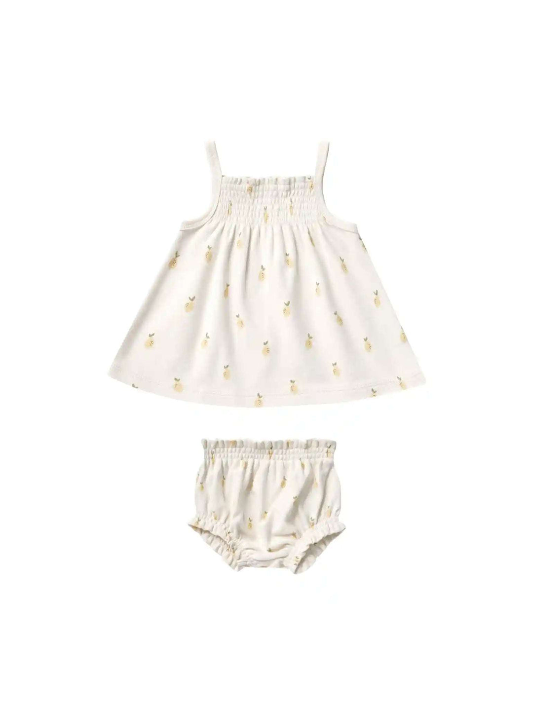 Smocked Tank & Bloomer Set - Lemons Quincy Mae 0-3M   [variant_option4] [variant_option5] [variant_option6] [variant_option7] [variant_option8] [variant_option9] 1